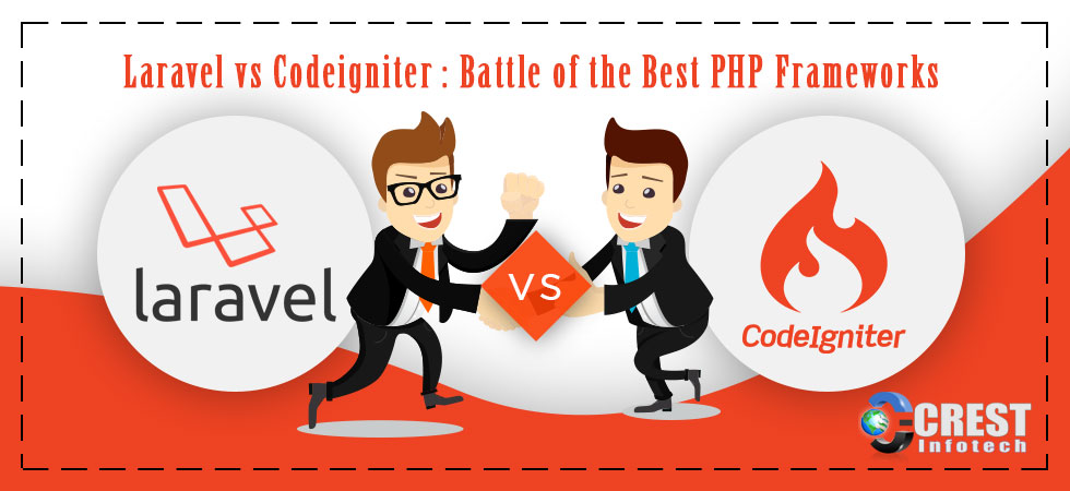 Laravel vs Codeigniter Battle of the Best PHP Frameworks Banner