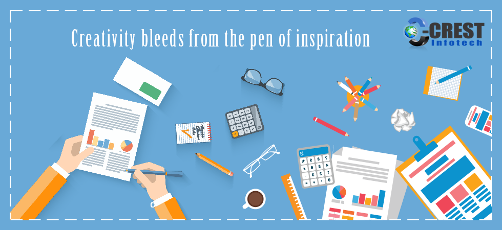 Creativity bleeds from the pen of inspiration