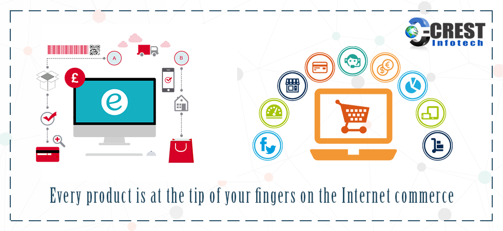 Every product is at the tip of your fingers on the Internet commerce