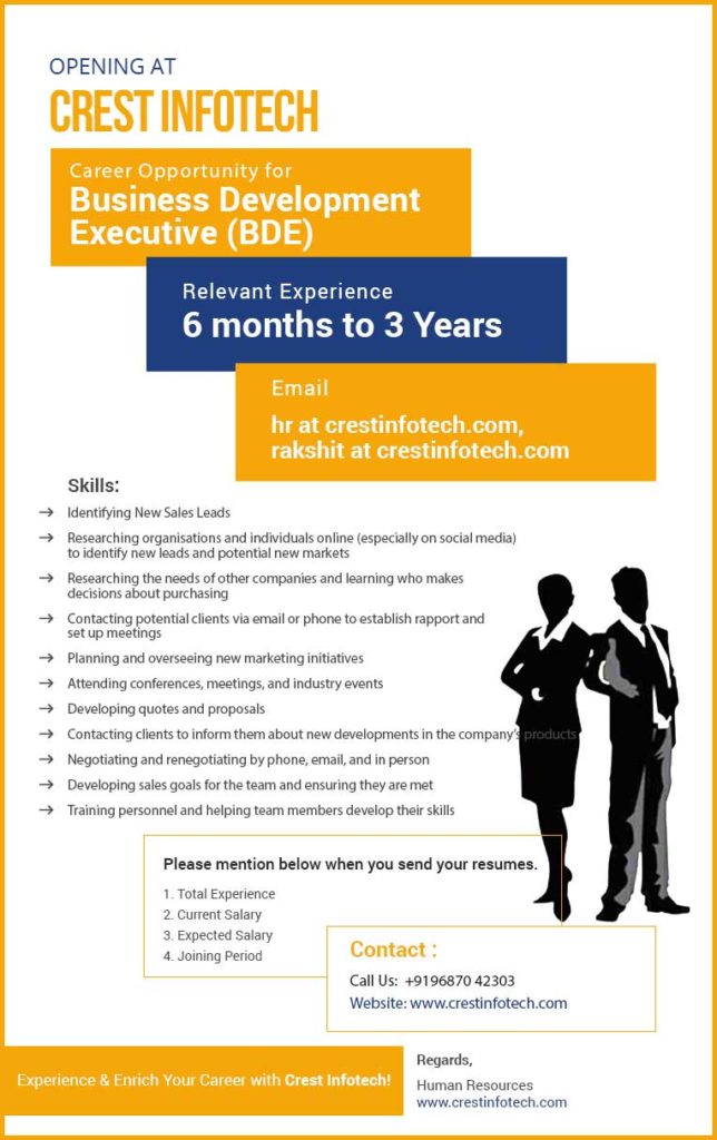 Jobs Crest Infotech Jobs Crest Infotech