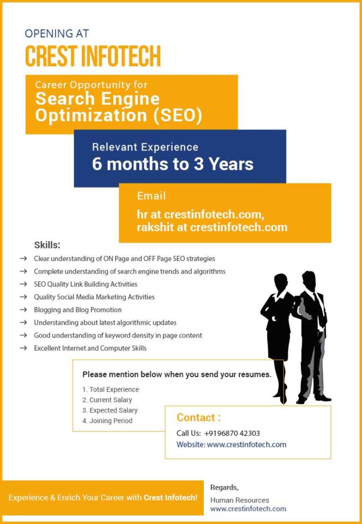 Jobs Crest Infotech Jobs Crest Infotech