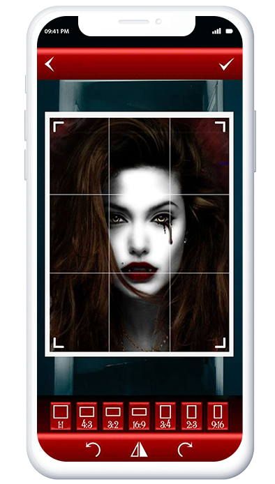 GhostLens Photo Editor Clone App - Resize-Image
