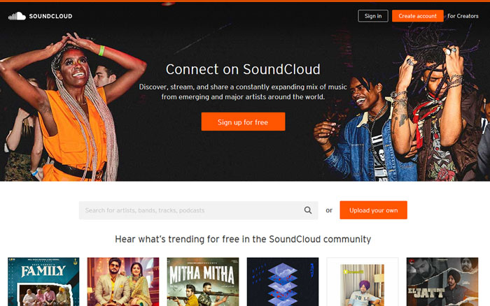 Soundcloud Music Streaming Clone App - Covered-Music
