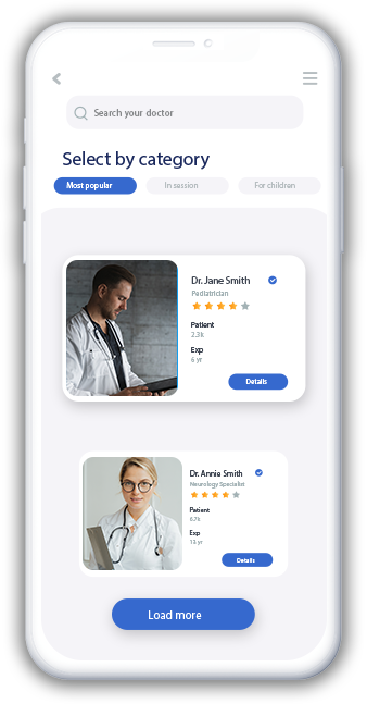 Doctor Appointment Clone App-Category