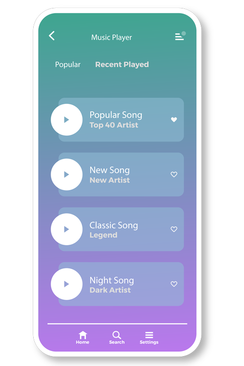 Spotify Music Streaming Clone App - music-app-1
