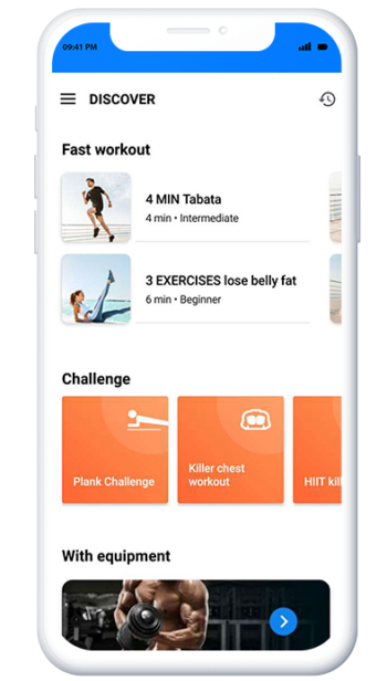 Gym Wellness & Fitness Clone App - workout