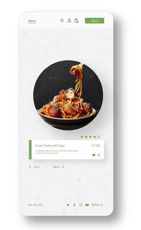 zomato food ordering delivery clone app-food
