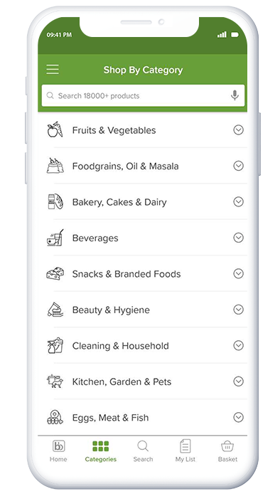 grocery shopping clone app-Shop Category
