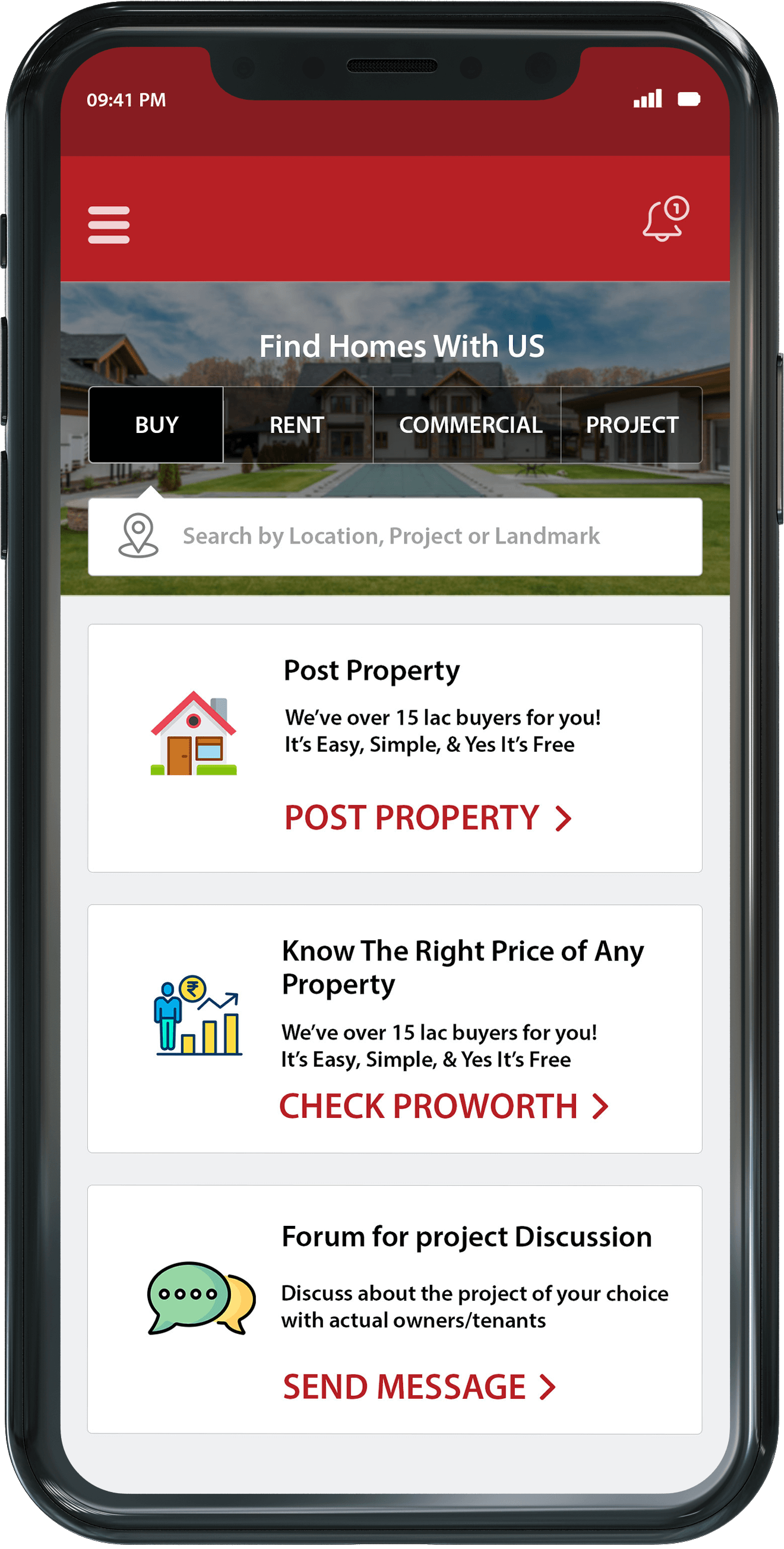 Airbnb Property Rental Clone App-Search Location