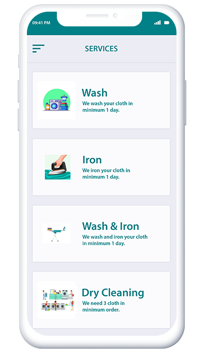 BubbleWash Laundry Clone App-Services