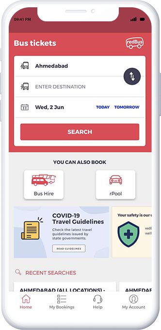 RedBus Bus Booking Clone App - ticket-book