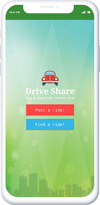Corporate Carpooling Clone App - main