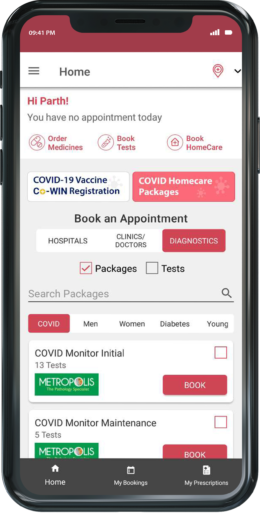 Healthcare Clone App - diagnostics