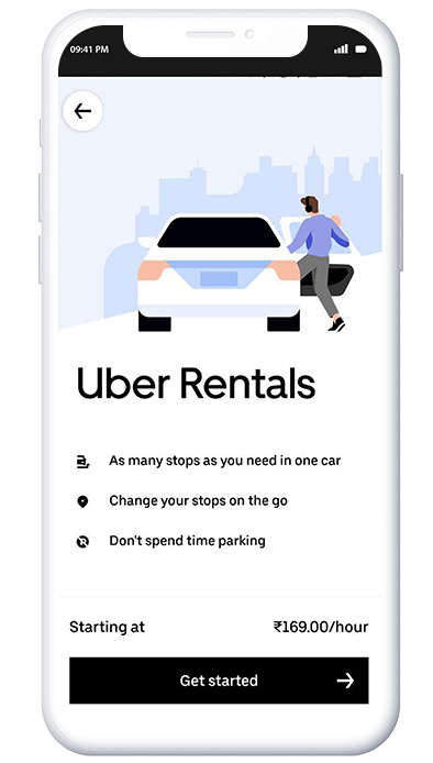 uber taxi booking clone app-rentals