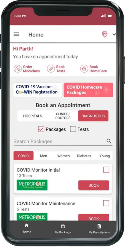 healthcare app diagnostics