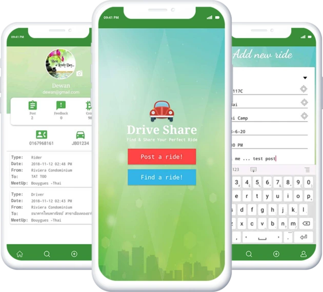 corporate carpooling app